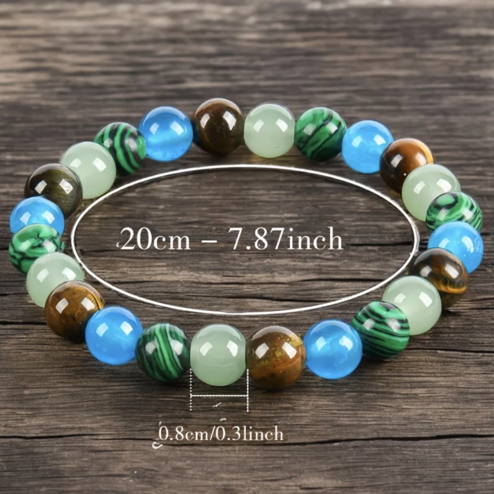 Reiki Bracelet Semiprecious Gemstone Bead Bracelets Quartz Healing Natural Stone